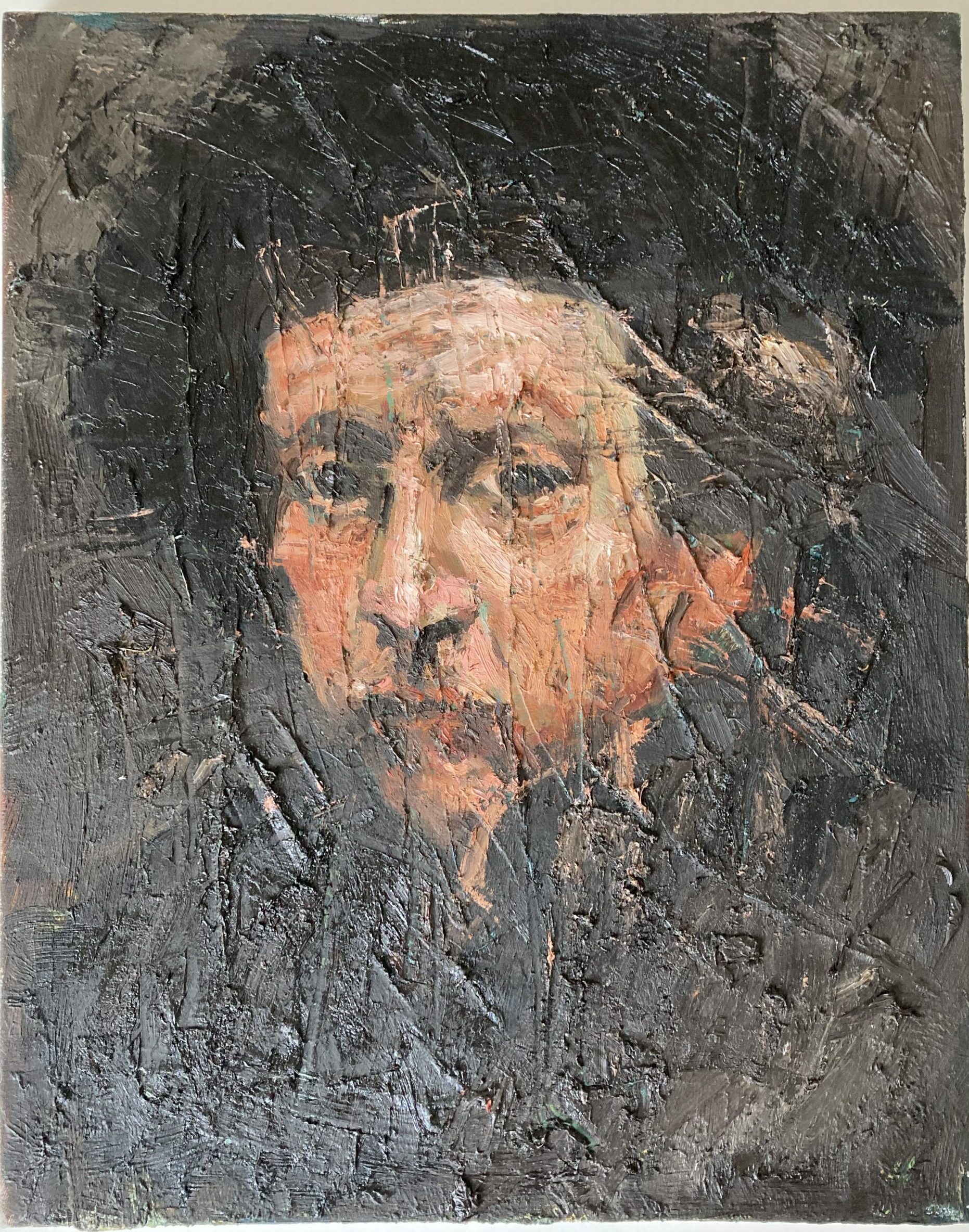 Oliver Jordan, Rembrandt 2000, Öl auf Leinwand, 50x40 cm