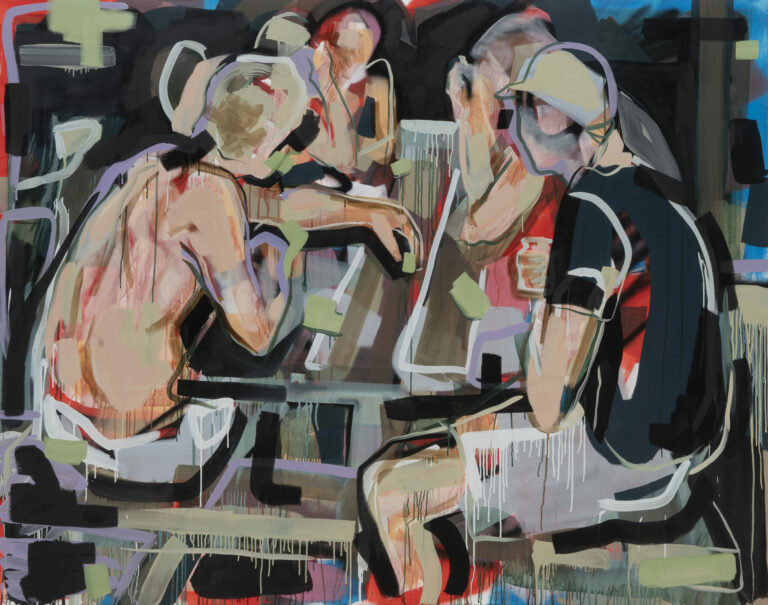 Nina Hannah Kornatz, 'Spielen' 2017, Öl und Acryl auf Leinwand 150 cm x 190 cm