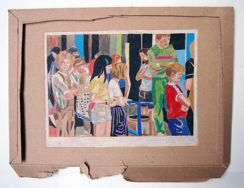 Nina Hannah Kornatz, 'Parade 1 (Series A)', ca 26cm x 36cm, Buntstift auf Pappe
