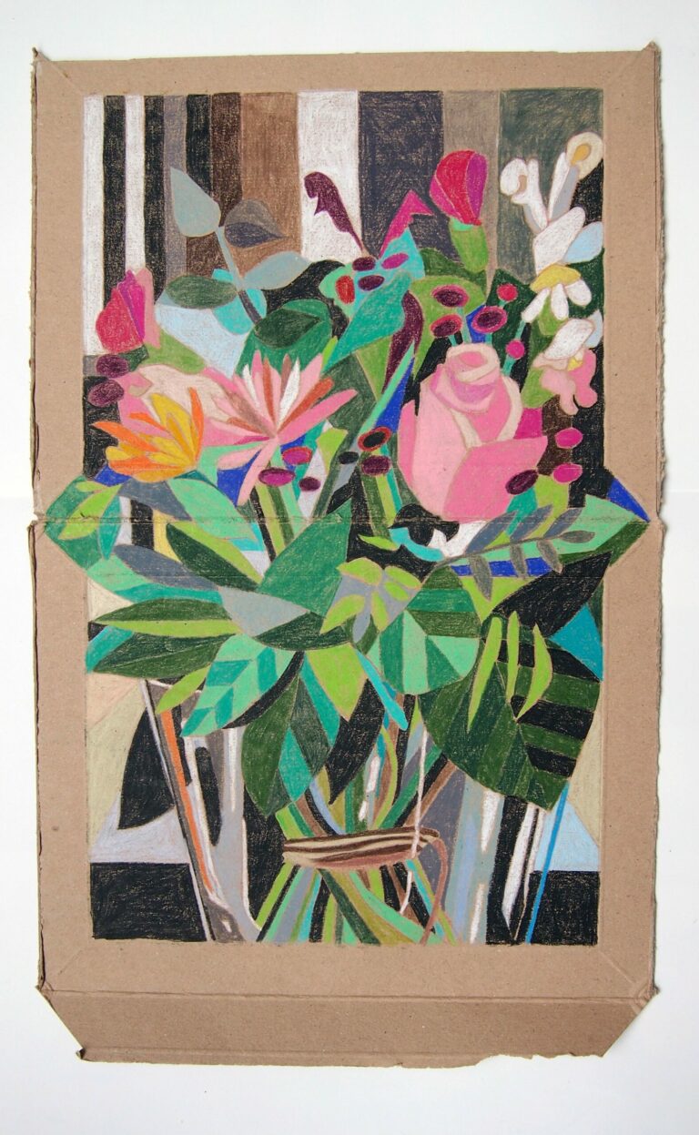 Nina Hannah Kornatz, 'Birthday 2 (Series A)' 2023, ca. 38cm x 23cm Buntstift auf Pappe