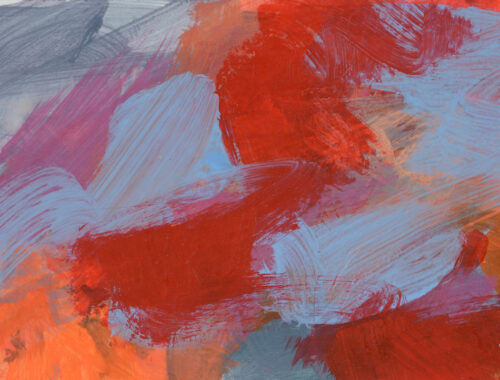 3.1 Ohne Titel, 2023, Pigment, Kunstharz auf Papier, 10,6 x 14,8 cm