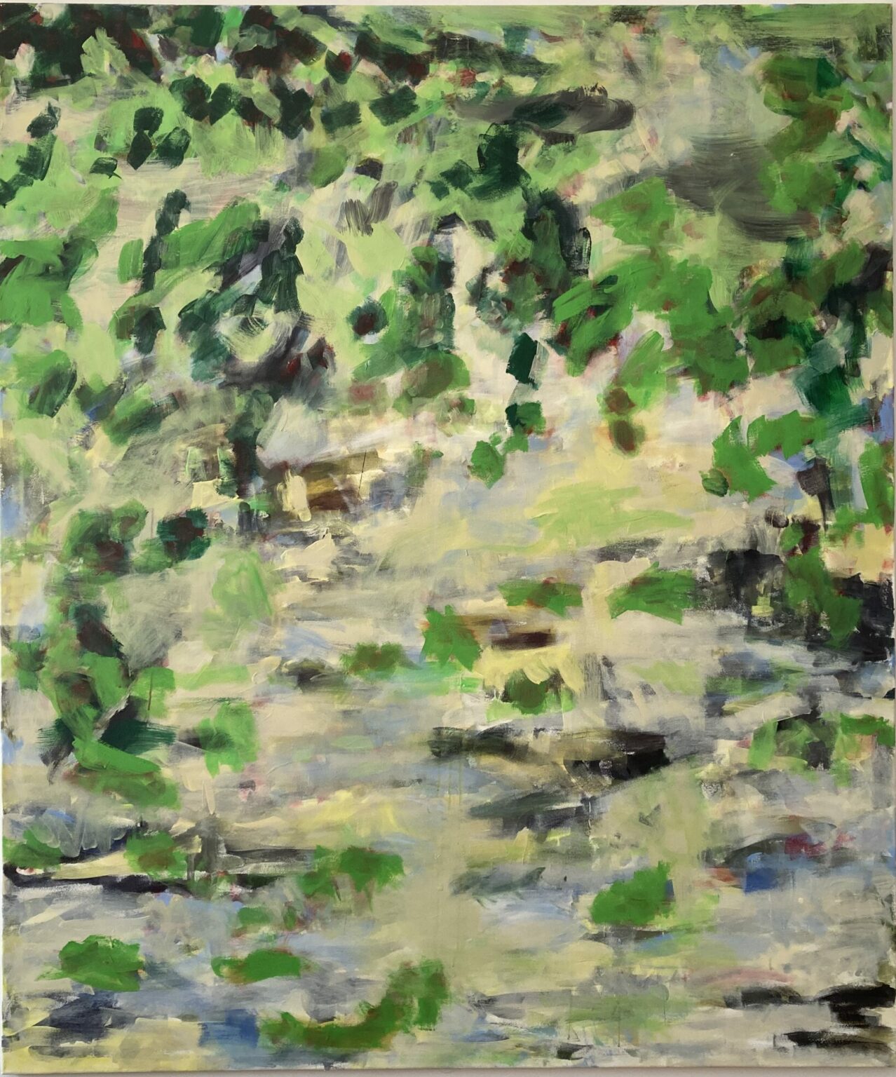 Vera Herzogenrath Landschaft_3 2023, Pigment, Kunstharz auf Ltd., 190 x 160 cm