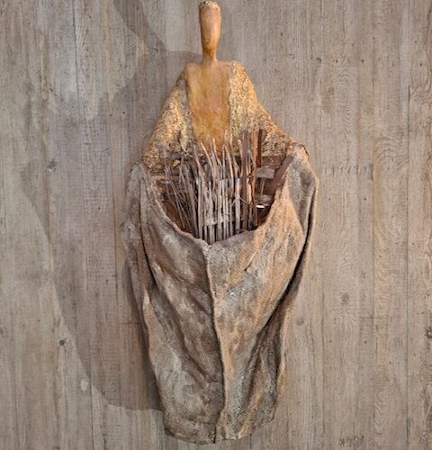 Hilke Turré, PIETÀ , 2026 , Stahl – Jute , Höhe 130 cm